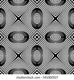 Design seamless monochrome grid pattern. Abstract background. Vector art. No gradient
