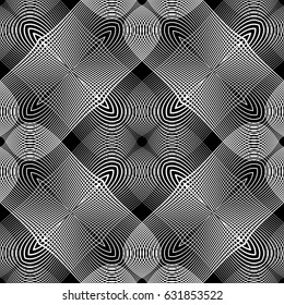 Design seamless monochrome grid pattern. Abstract background. Vector art. No gradient