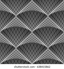 Design seamless monochrome grid pattern. Abstract geometric background. Vector art. No gradient