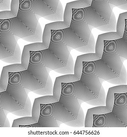 Design seamless monochrome grid pattern. Abstract background. Vector art. No gradient