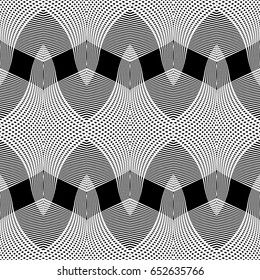 Design seamless monochrome grid pattern. Abstract background. Vector art. No gradient