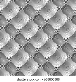 Design seamless monochrome grid pattern. Abstract background. Vector art. No gradient