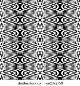 Design seamless monochrome grid pattern. Abstract striped background. Vector art. No gradient