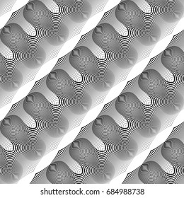 Design seamless monochrome grid pattern. Abstract background. Vector art. No gradient