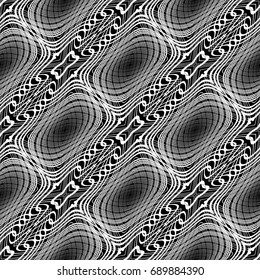 Design seamless monochrome grid pattern. Abstract background. Vector art. No gradient