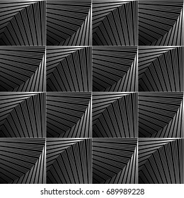 Design seamless monochrome grid pattern. Abstract geometric background. Vector art. No gradient