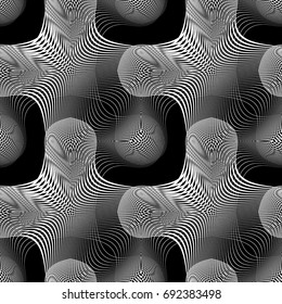 Design seamless monochrome grid pattern. Abstract background. Vector art. No gradient
