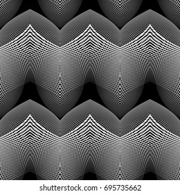 Design seamless monochrome grid pattern. Abstract background. Vector art. No gradient