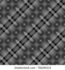 Design seamless monochrome grid pattern. Abstract background. Vector art. No gradient