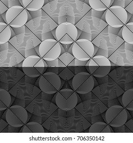 Design seamless monochrome grid pattern. Abstract geometric background. Vector art. No gradient