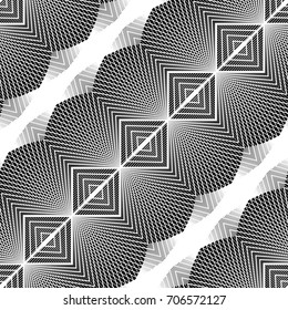 Design seamless monochrome grid pattern. Abstract geometric background. Vector art. No gradient