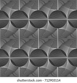 Design seamless monochrome grid pattern. Abstract geometric background. Vector art. No gradient