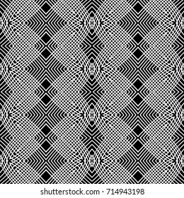 Design seamless monochrome grid pattern. Abstract background. Vector art. No gradient