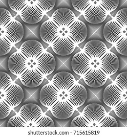 Design seamless monochrome grid pattern. Abstract decorative background. Vector art. No gradient