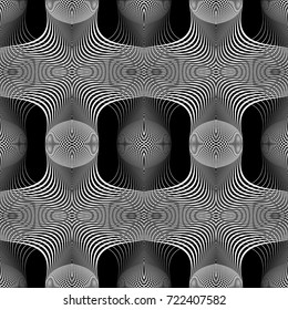 Design seamless monochrome grid pattern. Abstract background. Vector art. No gradient