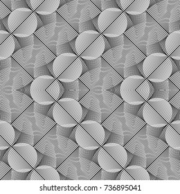Design seamless monochrome grid pattern. Abstract zigzag background. Vector art. No gradient