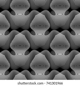 Design seamless monochrome grid pattern. Abstract background. Vector art. No gradient