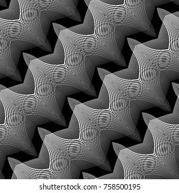 Design seamless monochrome grid pattern. Abstract background. Vector art. No gradient