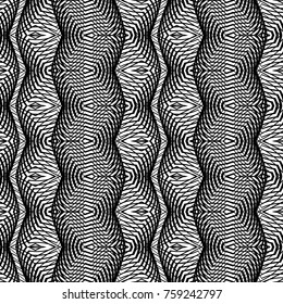 Design seamless monochrome grid pattern. Abstract background. Vector art. No gradient