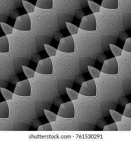 Design seamless monochrome grid pattern. Abstract background. Vector art. No gradient