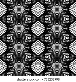 Design seamless monochrome grid pattern. Abstract background. Vector art. No gradient