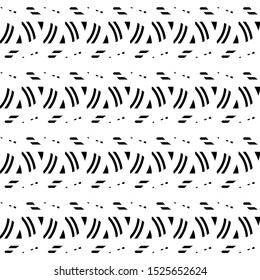 Design seamless monochrome interlaced pattern. Abstract background. Vector art