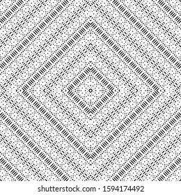 Design seamless monochrome interlaced pattern. Abstract stripy background. Vector art