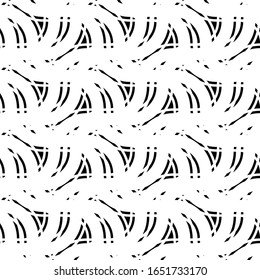 Design seamless monochrome interlaced pattern. Abstract background. Vector art