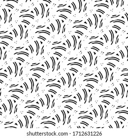 Design seamless monochrome interlaced pattern. Abstract background. Vector art