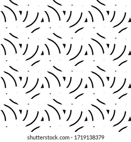 Design seamless monochrome interlaced pattern. Abstract background. Vector art
