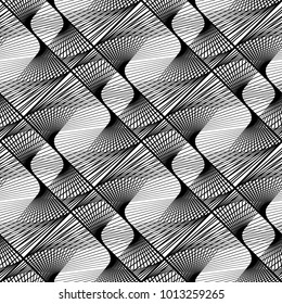 Design seamless monochrome lacy pattern. Abstract decorative background. Vector art. No gradient