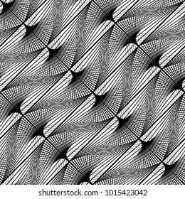Design seamless monochrome lacy pattern. Abstract decorative background. Vector art. No gradient