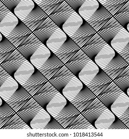 Design seamless monochrome lacy pattern. Abstract decorative background. Vector art. No gradient