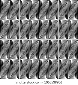 Design seamless monochrome lacy pattern. Abstract decorative background. Vector art. No gradient