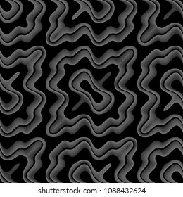 Design seamless monochrome lacy pattern. Abstract decorative background. Vector art. No gradient