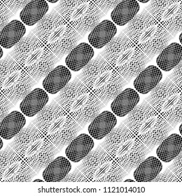 Design seamless monochrome lacy pattern. Abstract decorative background. Vector art. No gradient