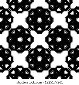 Design seamless monochrome lacy pattern. Abstract background. Vector art