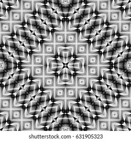 Design seamless monochrome lacy pattern. Abstract decorative background. Vector art. No gradient