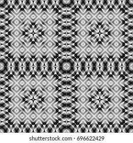 Design seamless monochrome lacy pattern. Abstract decorative background. Vector art. No gradient