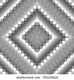 Design seamless monochrome lacy pattern. Abstract decorative background. Vector art. No gradient