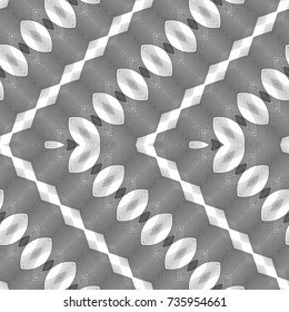 Design seamless monochrome lacy pattern. Abstract decorative background. Vector art. 