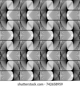 Design seamless monochrome lacy pattern. Abstract decorative background. Vector art. No gradient