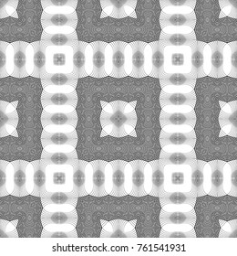 Design seamless monochrome lacy pattern. Abstract decorative background. Vector art. No gradient