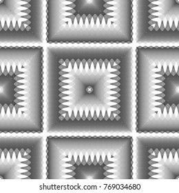 Design seamless monochrome lacy pattern. Abstract decorative background. Vector art. No gradient