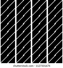 Design seamless monochrome lines pattern. Abstract background. Vector art