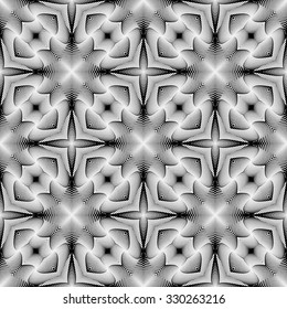 Design seamless monochrome lines pattern. Abstract decorative background. Vector art. No gradient