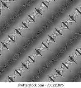 Design seamless monochrome lines textured pattern. Abstract decorative background. Vector art. No gradient