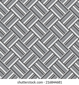 Design seamless monochrome metallic pattern. Abstract textured background. Vector art