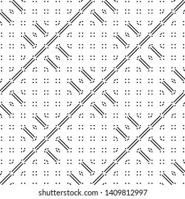 Design seamless monochrome pattern. Abstract background. Vector art