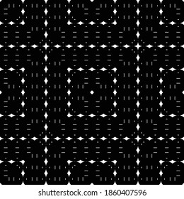 Design seamless monochrome pattern. Abstract geometric background. Vector art